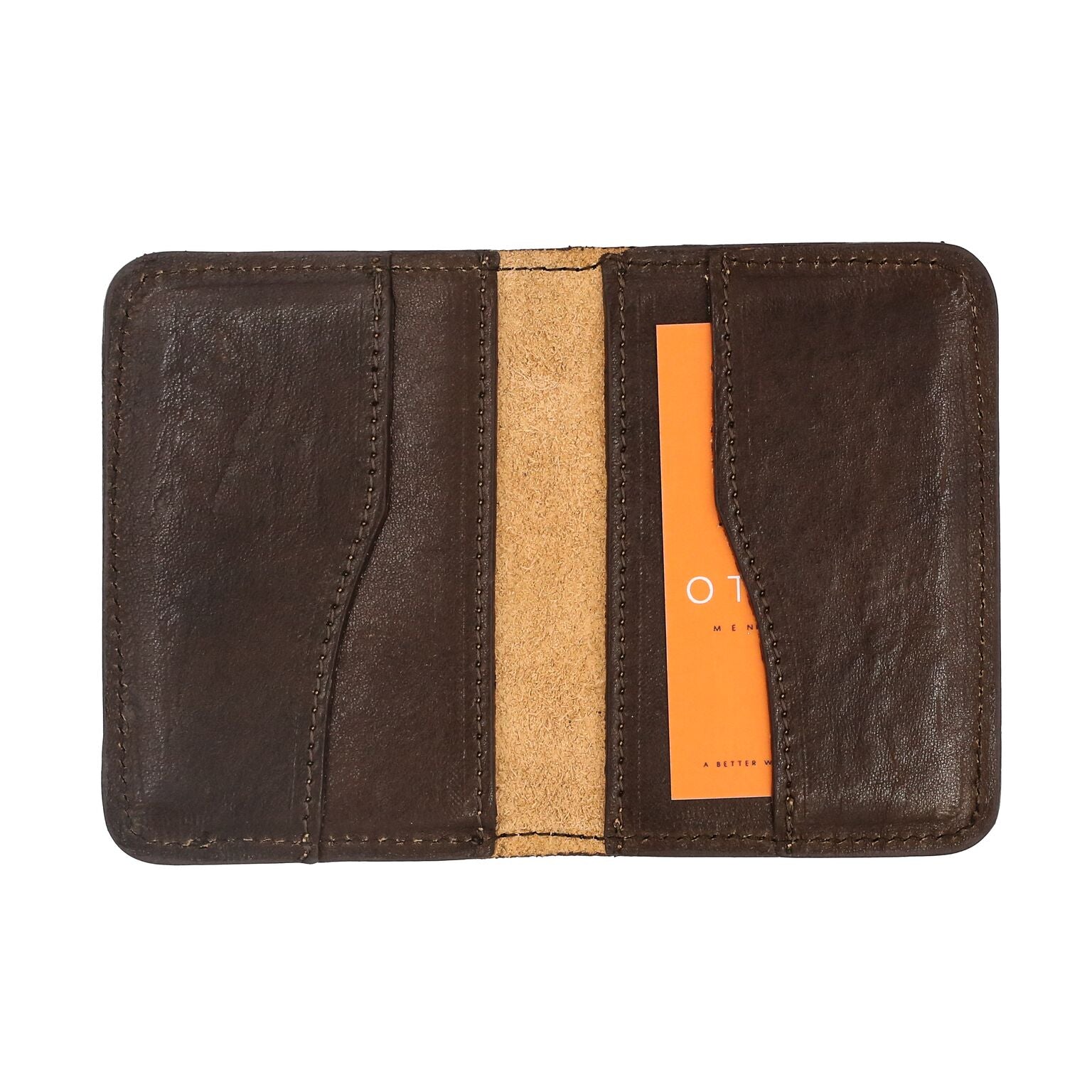 Slim Leather Credit Card Wallet | Otero Menswear Slim Leather Credit Card Wallet | Otero Menswear