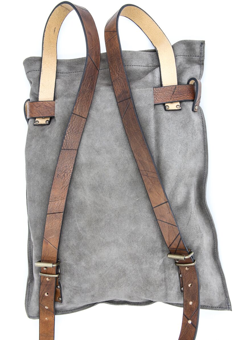 otero suede leather backpack