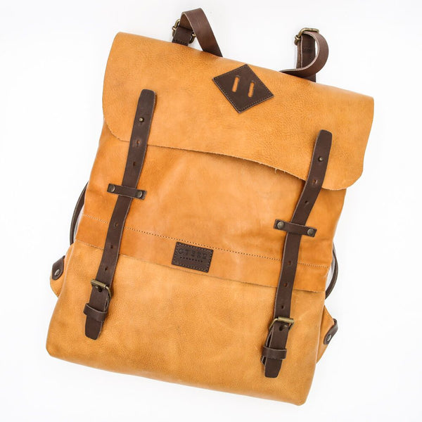 classic leather backpack