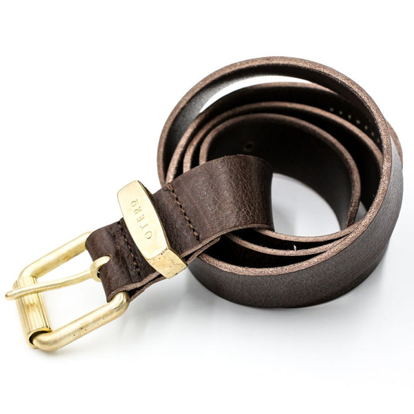 classic brown leather belt