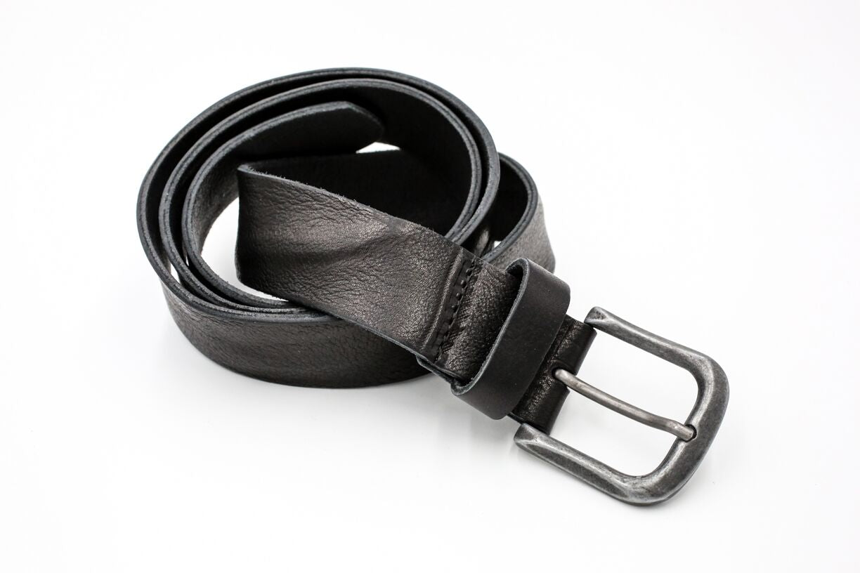 otero menswear distressed leather belt