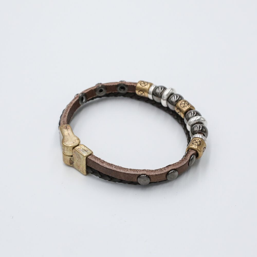 braided leather leather bracelet